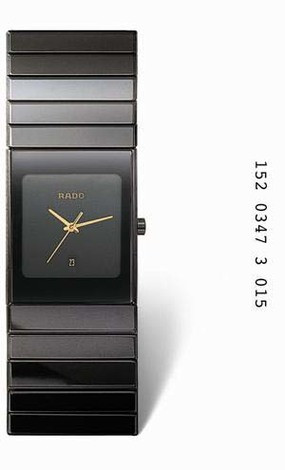 Uhrenarmband Rado 152.0347.3 R21347152 R070459910 Keramik Schwarz