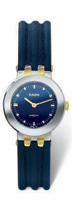 Uhrenarmband Rado 01.153.0344.3.220 153.03443 R070871310 Leder Blau 13mm