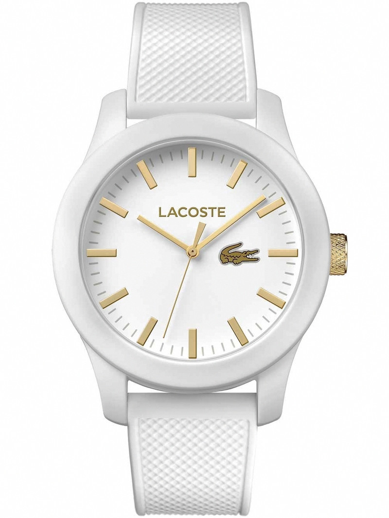 Lacoste Uhrenarmband 2010819 LC 79 1 47 2790 Kautschuk Weiss 21mm