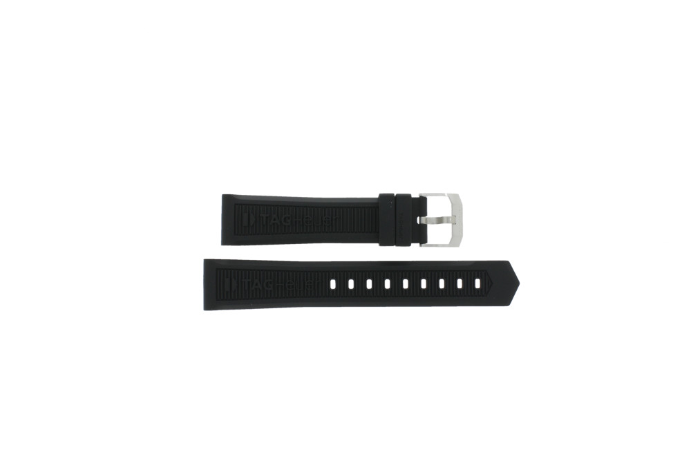 Uhrenarmband Tag Heuer WAH1010 CAH1012 BT0717 Kautschuk Schwarz 22mm