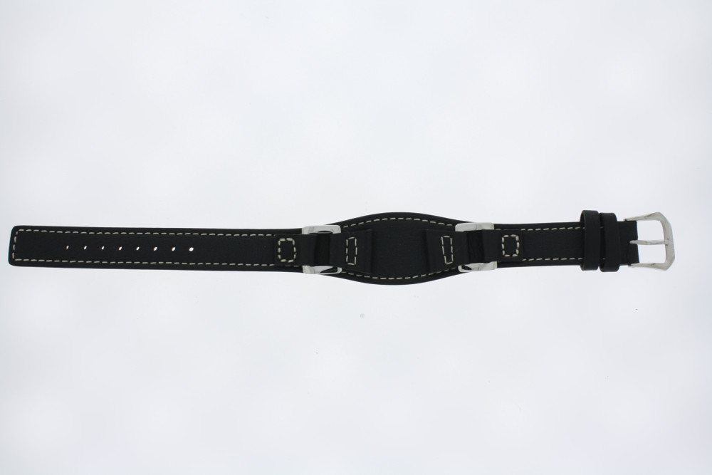 Uhrenarmband Fossil ES1074 Leder Schwarz 14mm