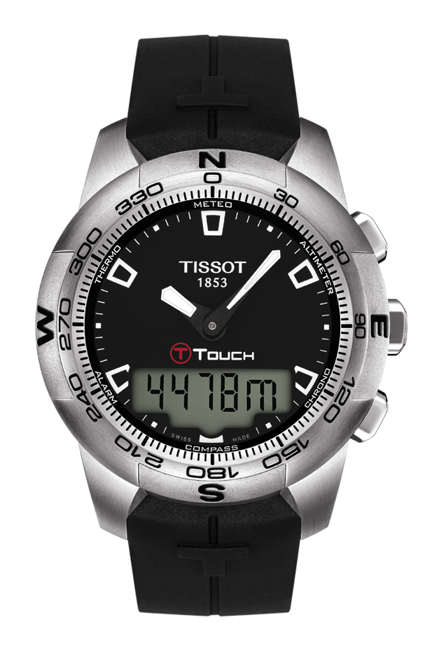 Uhrenarmband Smartwatch Tissot T TOUCH T0474201705100A T013.420.A T610026464 Kautschuk 20mm