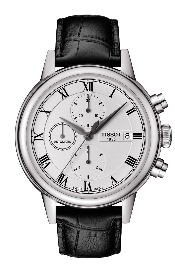 Uhrenarmband Tissot T085427A T600033606 Leder Schwarz 19mm