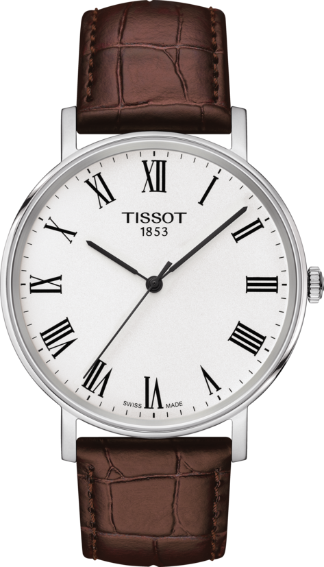 Uhrenarmband Tissot T1094101603300 T600040587 Leder Braun 19mm