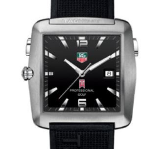 Uhrenarmband Tag Heuer WAE1113 FT6004 Silikon Schwarz 22mm