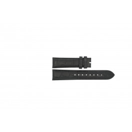 Esprit Uhrenarmband ES102481002 Leder Schwarz 22mm + schwarzen nähte