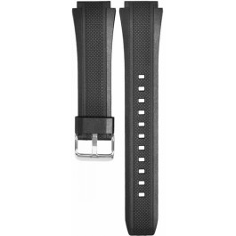 Uhrenarmband Casio 10357533 Klettband Schwarz 20mm