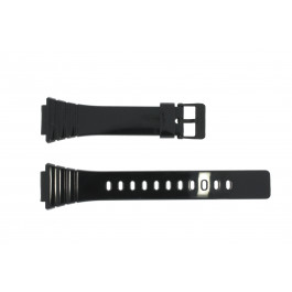 Uhrenarmband Casio W-215H-1A / W-215H Kunststoff Schwarz 18mm