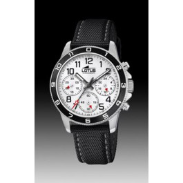 Uhrenarmband Lotus 18581-1 Leder Schwarz 18mm