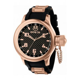 Uhrenarmband Invicta 1972-01 Silikon Schwarz 26mm