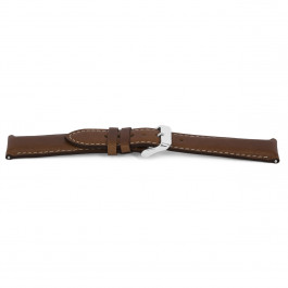 Uhrenarmband Universal F413 Leder Braun 18mm