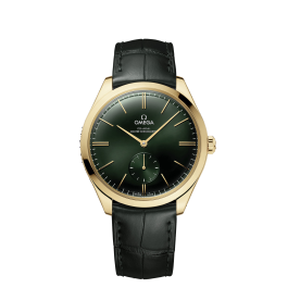 Uhrenarmband Omega 032Z016390 / 43553402110001 / De Ville Krokodilhaut Grün 20mm