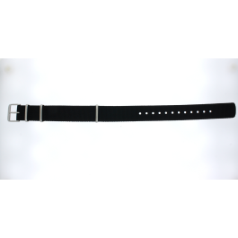 Uhrenarmband Seiko 4R35-05A0 / SRPG09J1 / L0LL011J0 Nylon Schwarz 20mm