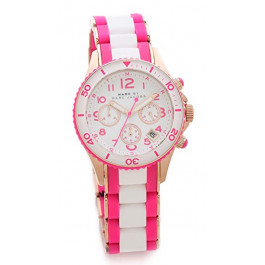 Uhrenarmband Marc by Marc Jacobs MBM2593 Stahl Weiss 20mm