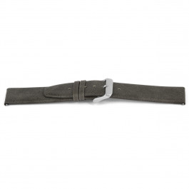 Uhrenarmband Universal G811 Leder Grau 20mm