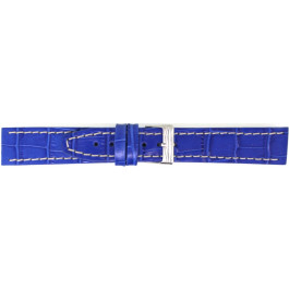Uhrenarmband Universal 850.16.18 Leder Blau 18mm