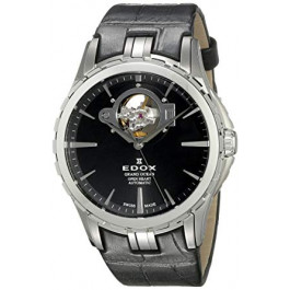 Uhrenarmband Edox LA-73/437876/85008 Leder Schwarz 20mm