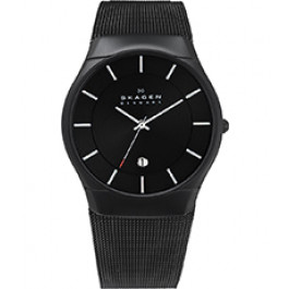 Uhrenarmband Skagen 956XLTBB Milanese Schwarz 26mm