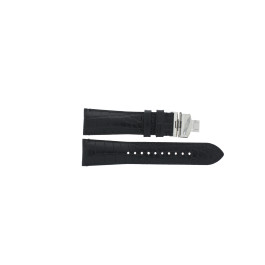 Uhrenarmband Armani AR0463 Leder Schwarz 24mm