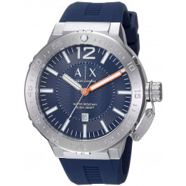 Uhrenarmband Armani Exchange AX1812 Silikon Blau 26mm