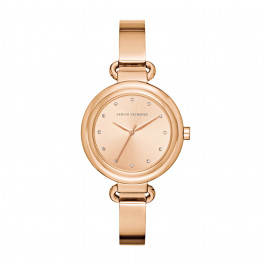 Uhrenarmband Armani Exchange AX4241 Stahl Rosé 12mm