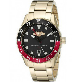 Uhrenarmband Armani Exchange AX7007 Gold Stahl Vergoldet 22mm
