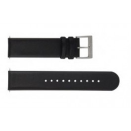 Uhrenarmband Mondaine BM20002 / FE16220.20Q.4 Leder Schwarz 20mm