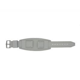 Uhrenarmband Fossil BQ1035 Leder Weiss 22mm