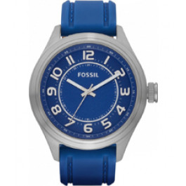 Uhrenarmband Fossil BQ1043 Silikon Blau 22mm