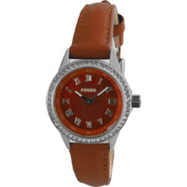 Uhrenarmband Fossil BQ1104 Leder Braun 12mm