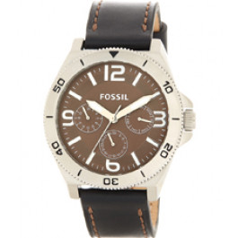 Uhrenarmband Fossil BQ2055 Leder Schwarz 22mm