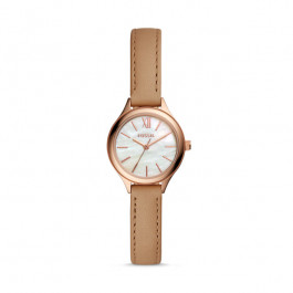 Uhrenarmband Fossil BQ3134 Leder Braun 10mm