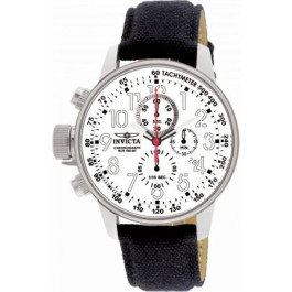 Uhrenarmband Invicta 1514.01 Leder Schwarz