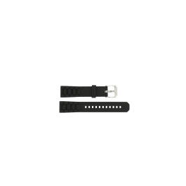 Uhrenarmband Tag Heuer BT0711 / BT0707 / WAC1210 / WAC1211 Kautschuk Schwarz 17mm