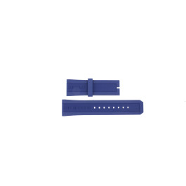 Uhrenarmband Burberry BU7711 / BU7714 Kautschuk Blau 24mm