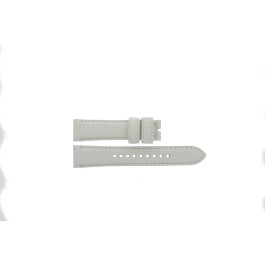 Uhrenarmband Burberry BU7821 Leder Weiss 20mm