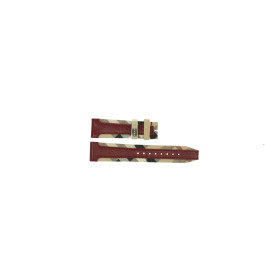 Uhrenarmband Burberry BU9017 Leder Rot 20mm
