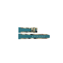 Uhrenarmband Burberry BU9018 Leder Blau 20mm