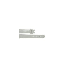 Uhrenarmband Burberry BU9128 Leder Weiss 18mm