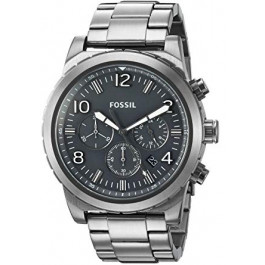 Uhrenarmband Fossil CH3069 Stahl Anthrazitgrau 24mm