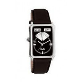 Uhrenarmband Dolce & Gabbana DW0122 Leder Schwarz 23mm