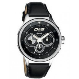 Uhrenarmband Dolce & Gabbana DW0211 Leder Schwarz 20mm