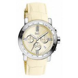Uhrenarmband Dolce & Gabbana DW0678 Leder Beige 22mm