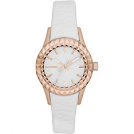 Uhrenarmband Diesel DZ5312 Leder Weiss 13mm