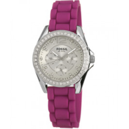 Uhrenarmband Fossil ES2720 Silikon Rosa 18mm