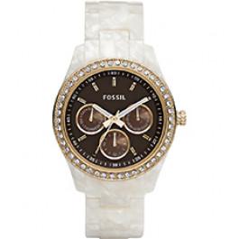 Uhrenarmband Fossil ES2794 Kunststoff Weiss 18mm