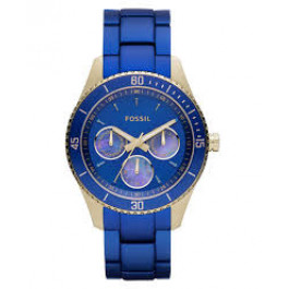 Uhrenarmband Fossil ES3079 Aluminium Blau 18mm