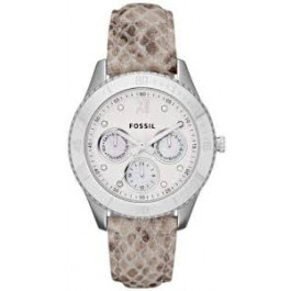 Uhrenarmband Fossil ES3124 Leder Beige 18mm