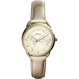 Uhrenarmband Fossil ES3912 Leder Vergoldet 16mm