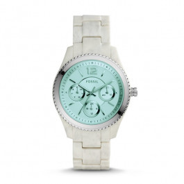 Uhrenarmband Fossil ES4019 Kunststoff Braun 18mm